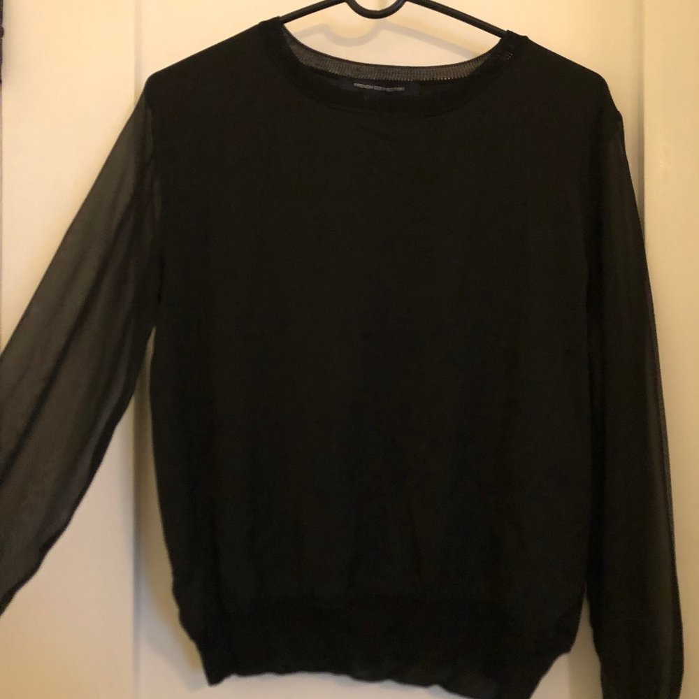 Black French Connection Long Sleeve Blouse